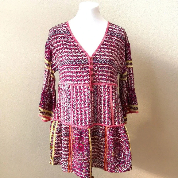 Anthropologie Maeve Lilyana Boho Chic Top - Picture 3 of 6